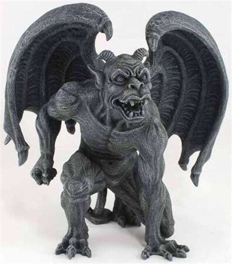 Gargoyle bức tượng điêu khắc ma quái trang trí halloween 