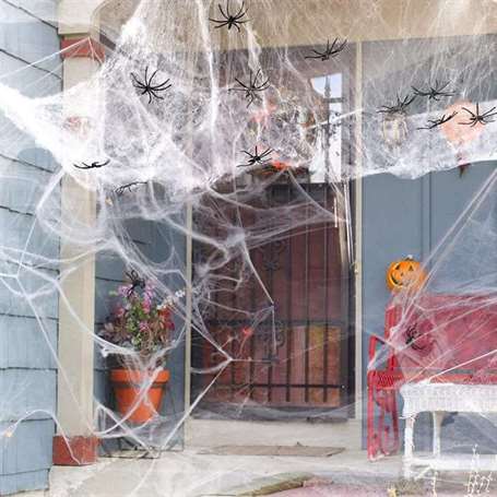 Spiderweb halloween ý tưởng trang trí