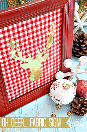 Oh Deer Christmas Sign - Thủ công và Nghệ thuật Giáng sinh