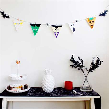 Halloween Party Ideas - Bunting Flags