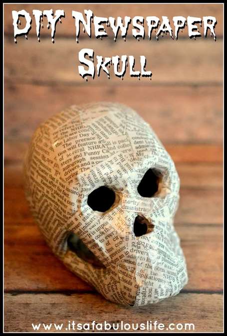 Trang trí Halloween - Báo Skull