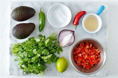 Thành phần Guacamole và pico de gallo