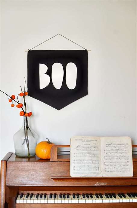 Boo Banner Halloween Paper Craft