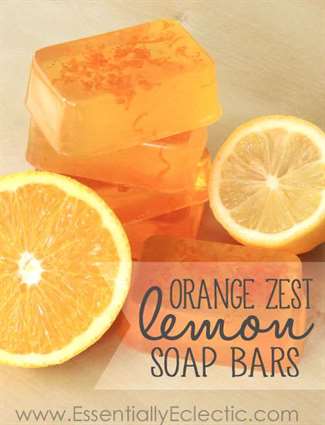 Orange Zest Lemon Soap DIY