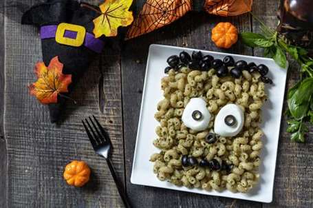 Pesto pasta quái vật halloween xử lý ý tưởng