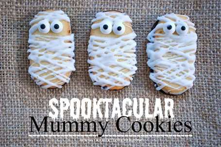 Mummy Cookies Halloween Treats