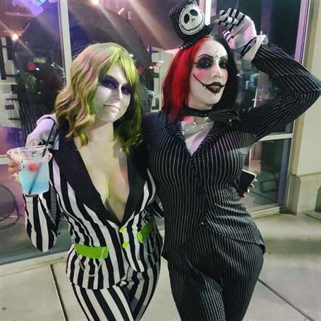 Beetlejuice matching couple outfits