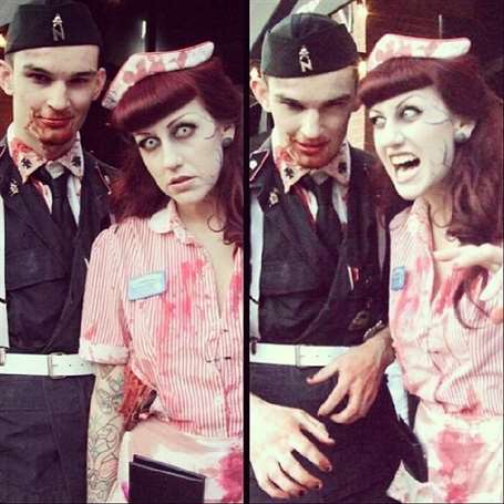 Zombies cặp đôi trang phục halloween