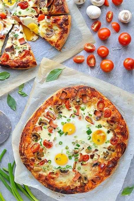 Pizza cho bữa sáng - thưởng thức pizza bất cứ lúc nào trong ngày với công thức pizza cho bữa sáng tuyệt vời này!