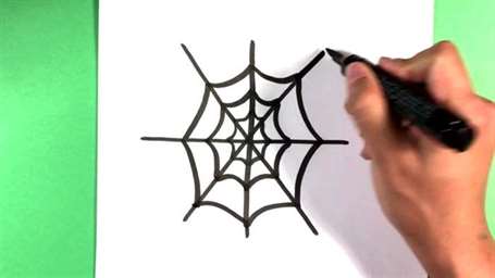 Cách vẽ mạng nhện