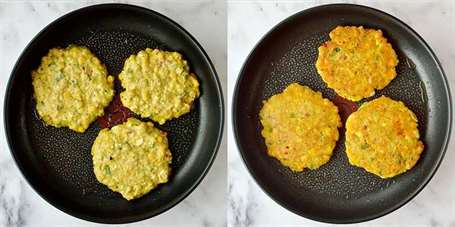 Sweetcorn and feta fritters bước 4