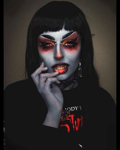 Vampire halloween makeup marceline the vampire queen