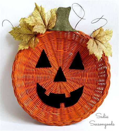 Jack-o-Lantern Plate Đồ trang trí Halloween tự chế
