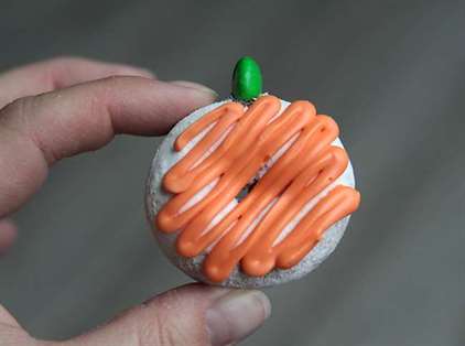 Halloween Snacks Donut Pumpkins