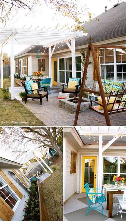 Tự làm pergola trắng