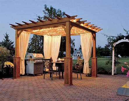 Diy pergola bằng vải