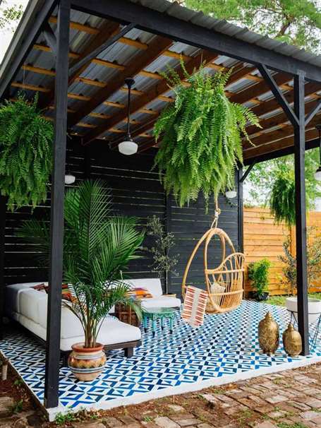 Diy bohemian pergola