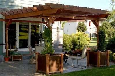 Pergola và người trồng cây