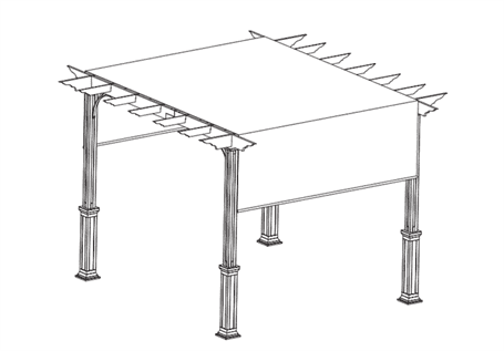 Pergola có tán