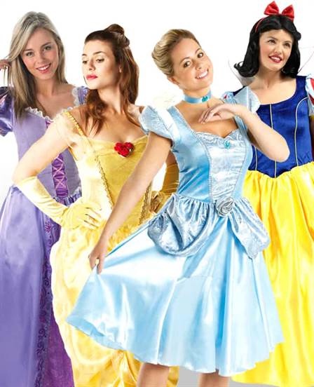 Nhóm Công chúa Disney Trang phục cho 4 người