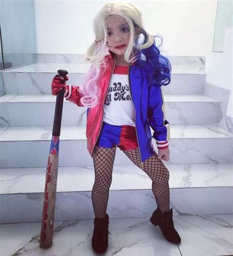 Harley Quinn Halloween trang phục cho trẻ em