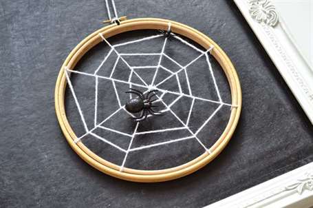 Hoop Spiderwebs Trang trí nhà Halloween
