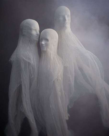 Cheesecloth Spirits Trang trí nhà Halloween
