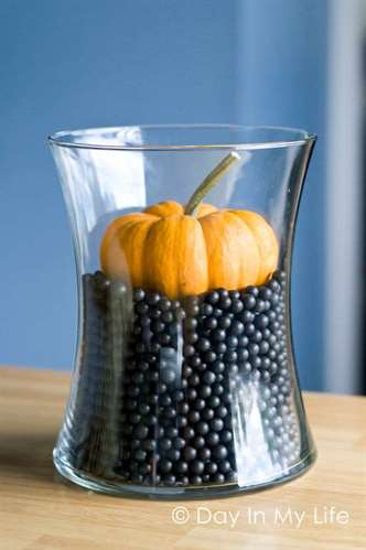 Sunken Pumpkin Halloween Table Decor