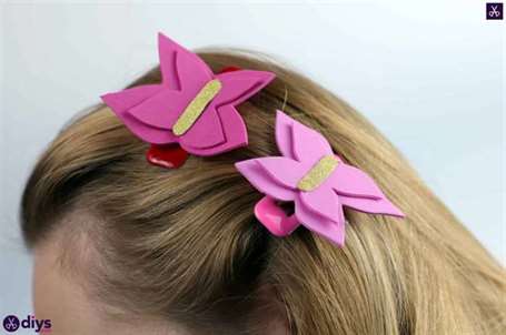 Dự án đơn giản barrette bướm tự làm cho thời trang