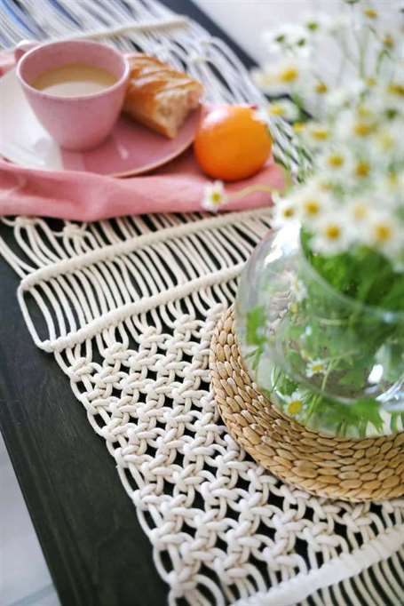 DIY Macrame Table Runner