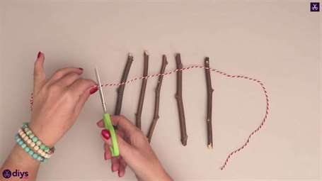 DIY twig star craft string