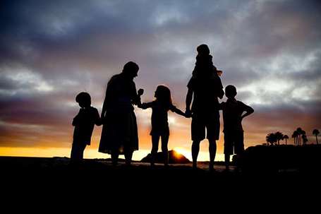 Silhouette Family Photoshoot