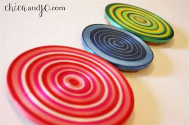 DIY Ribbon Coasters