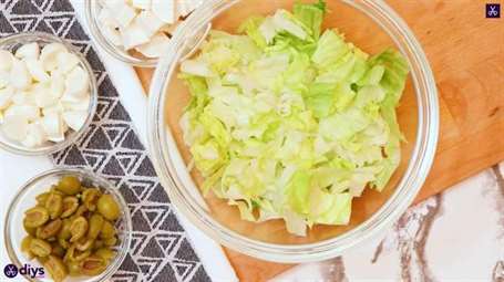 Thành phần salad cá hồi kiểu Hy Lạp