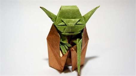 Origami jedi master yoda