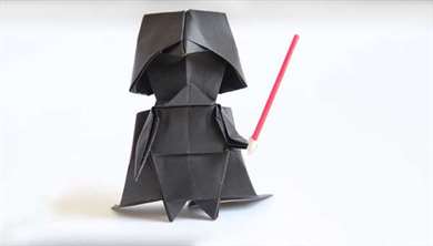 Origami darth vader