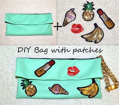 Diy patch clutch lấp lánh