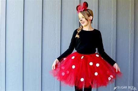 Diy spotted minnie mouse tutu