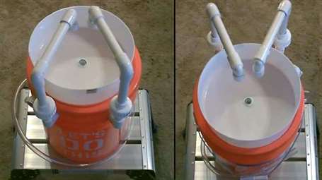 Xô 5 gallon và bồn rửa trại bằng ống nhựa pvc