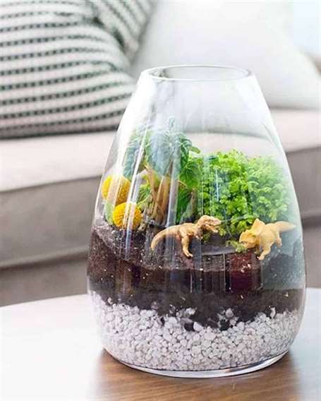 Khủng long terrarium tự làm