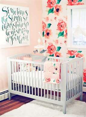 Grey & Pink Rose Nursery - Lấy cảm hứng từ điều này