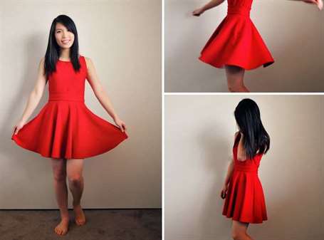 Diy dress với váy tròn