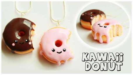 Bùa bánh rán kawaii cắn