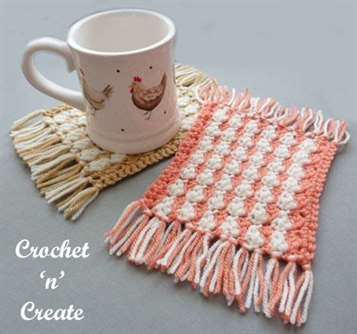 Dự án tự làm mug thảm crochet