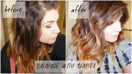 Tự làm balayage cộng với khuôn mặt