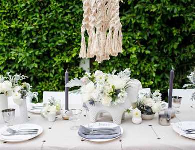 All White Macrame Baby Shower - Lấy cảm hứng từ sản phẩm này