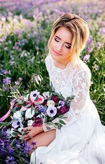 Lilac Flower Field Bridal Inspiration - Lấy cảm hứng từ điều này