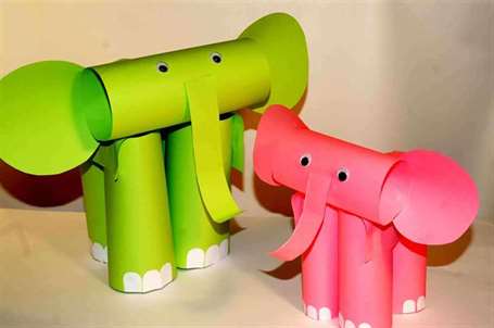 Con voi giấy cuộn thủ công cho trẻ em