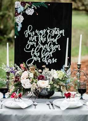 Moody Berry & Blue Wedding Inspiration - Lấy cảm hứng từ điều này