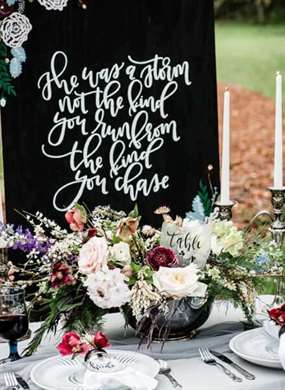 Moody Berry & Blue Wedding Inspiration - Lấy cảm hứng từ điều này